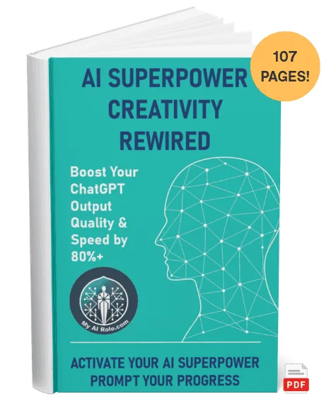 AI Superpower Creativity Rewired ebook cover, 107 pages