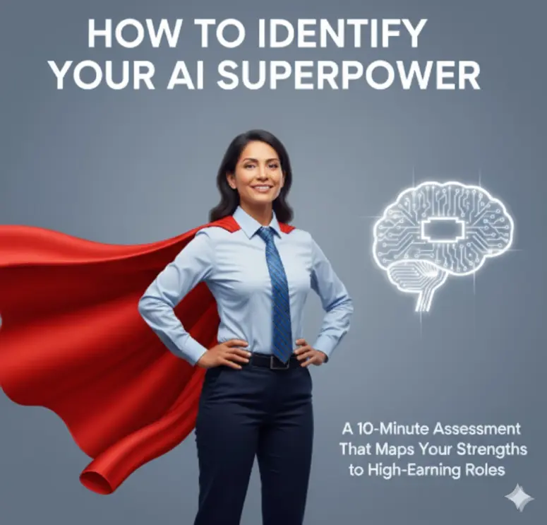 Abstract AI career banner with teal/gold circuits forming head silhouette