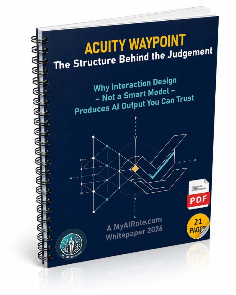 Whitepaper cover: Acuity Waypoint — The Structure Behind the Judgment
