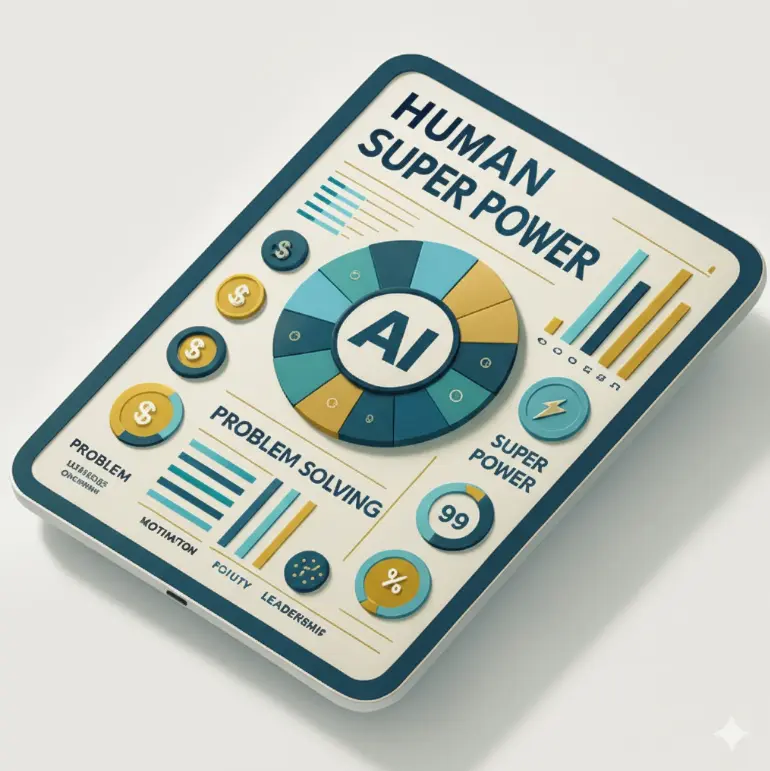 Tablet showing AI career dashboard
